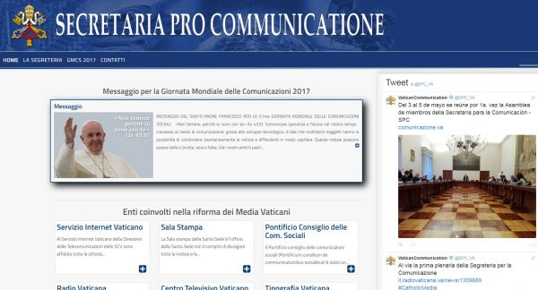 Comunicazione.va: on line il nuovo sito della Segreteria