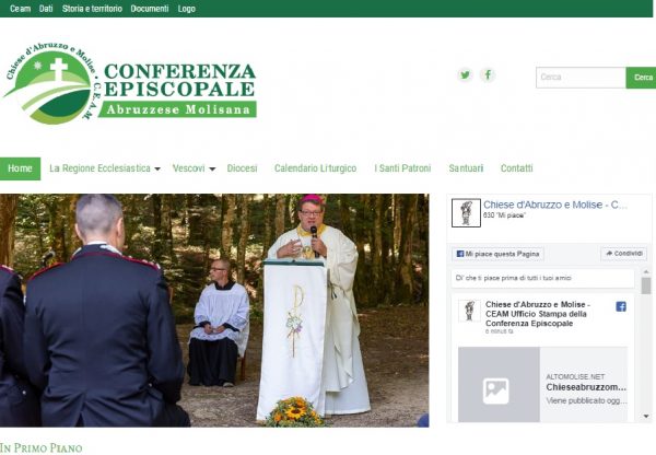 Chieseabruzzomolise.it: on line il sito della Conferenza dei Vescovi di Abruzzo e Molise