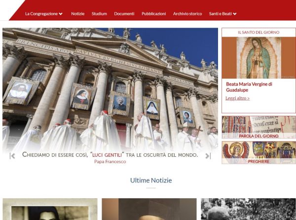Un nuovo sito per i santi