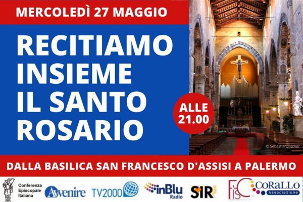 Media Cei. Il Rosario per l'Italia mercoledì 27 maggio da Palermo